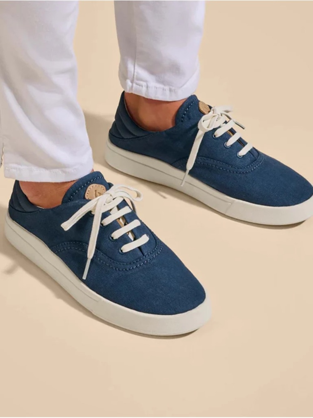 Olukai Navy Kohu Canvas Sneakers 7